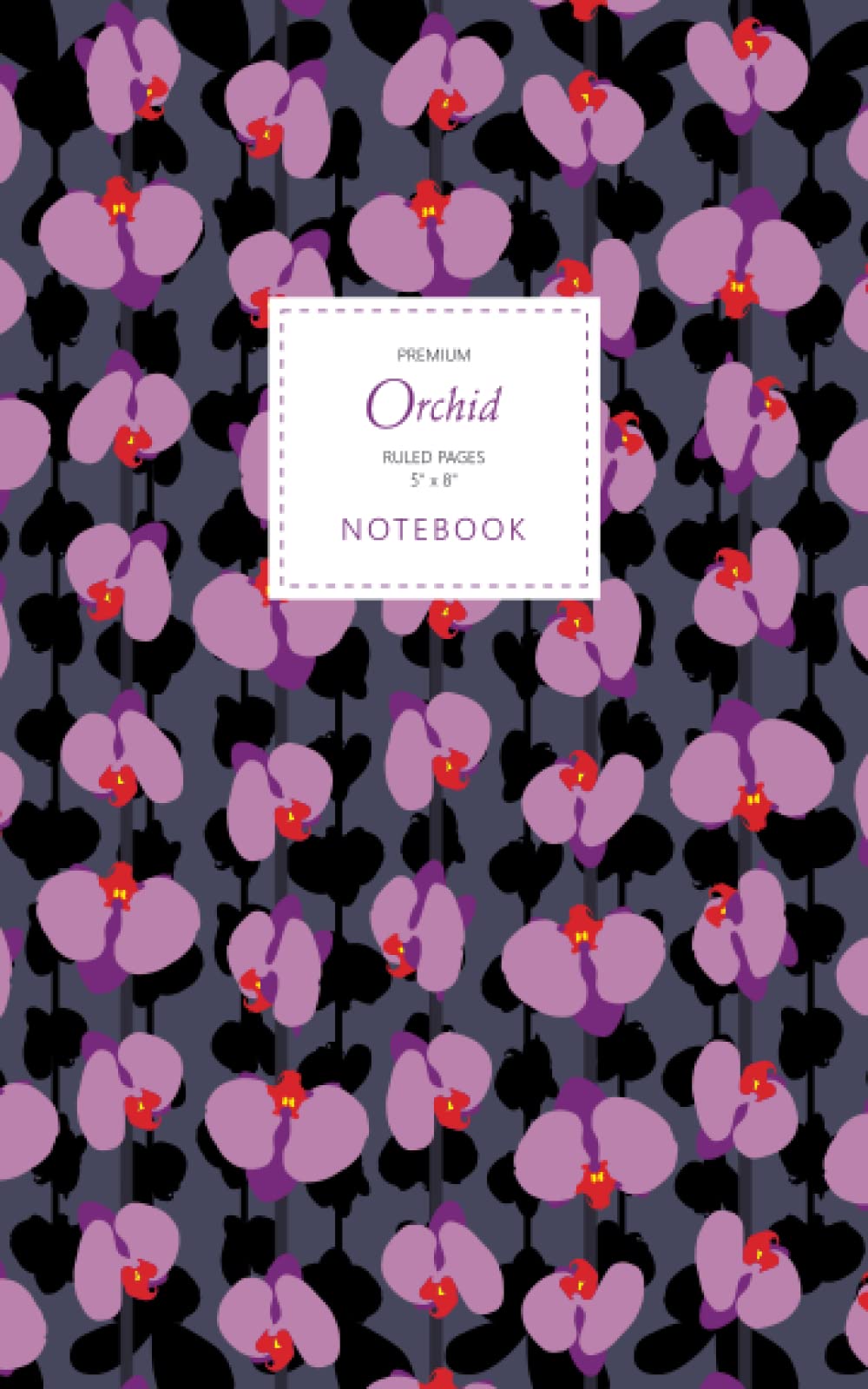 Orchid Notebook - Ruled Pages - 5x8 - Premium: (Hope and Glory) Fun notebook 96 ruled/lined pages (5x8 inches / 12.7x20.3cm / Junior Legal Pad / Nearly A5)