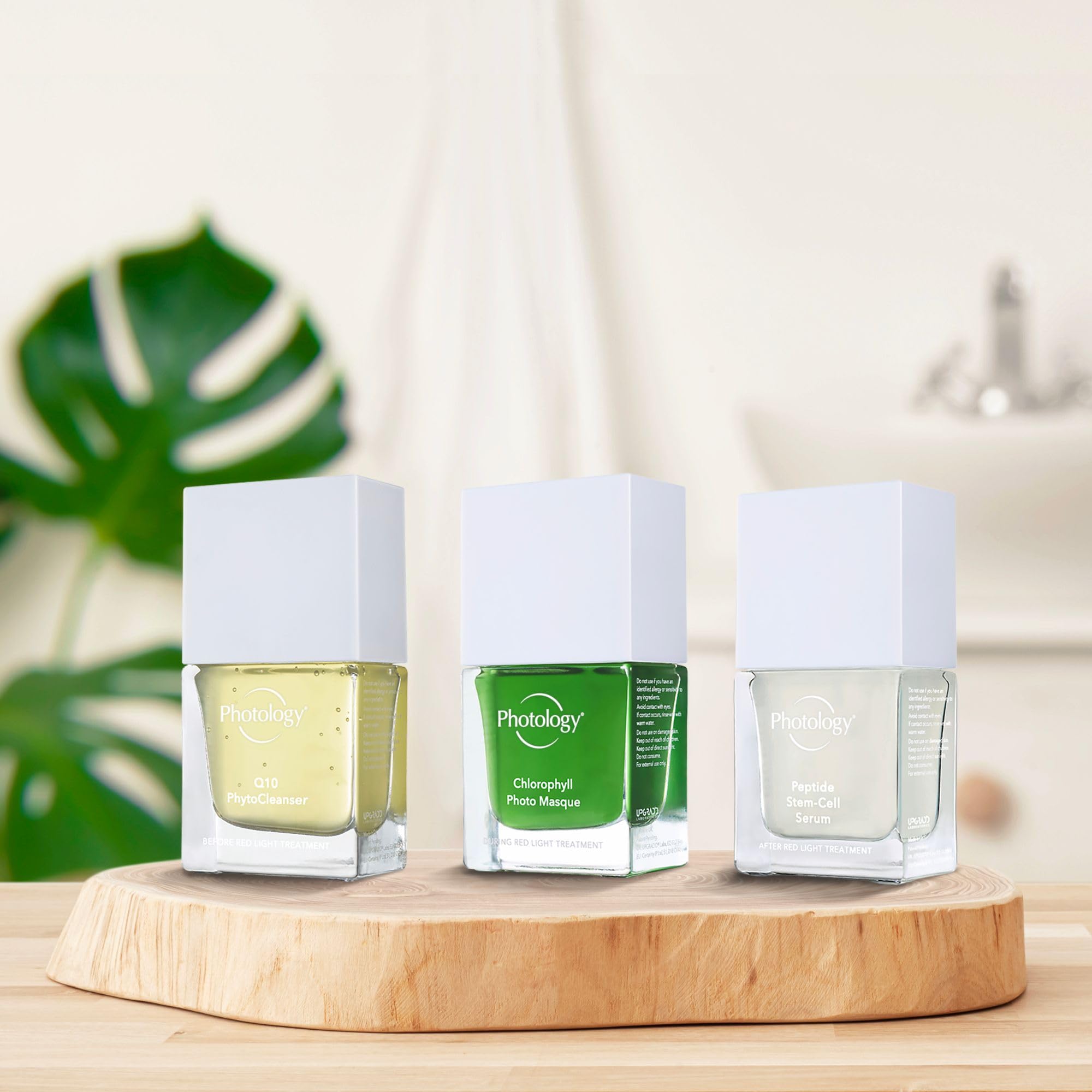 Masque photo à la chlorophylle, masque visage pour luminothérapie rouge, réduit les ridules et rafraîchit tous les types de peau grâce à la centella asiatica – 30 ml