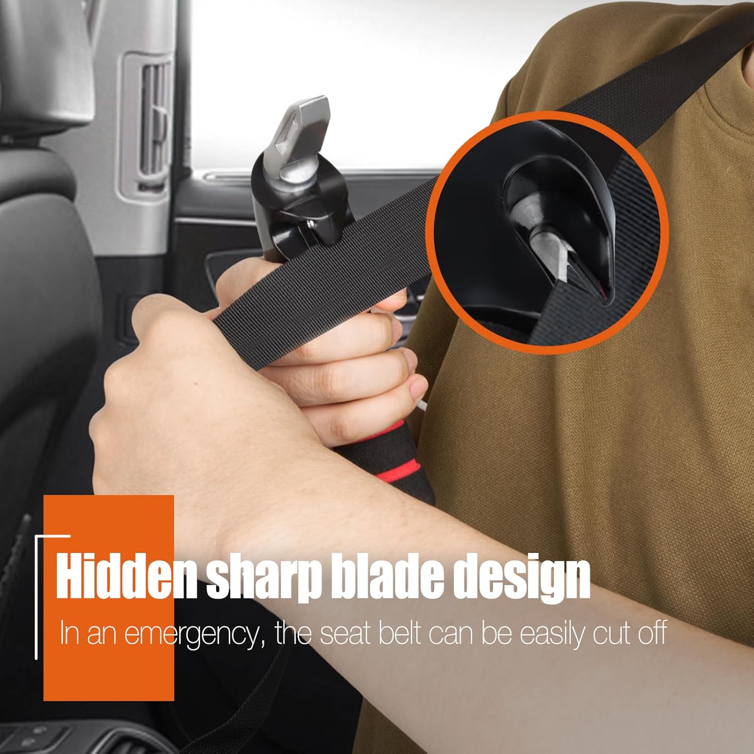 KOUNATSURI Car Handle Assist for Elderly Car Grab Handle Car Door Handle Multifunction Handle Car Door Latch Handle for Seniors and Handicapped(Red) 7 71N4o3nAv9L. AC SL1500