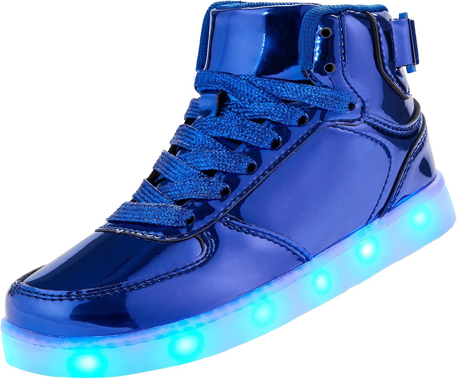 DIYJTS Kids LED Light Up Shoes, Fashion High Top LED Sneakers USB Rechargeable Glowing Luminous Shoes for Boys Girls Toddler Child