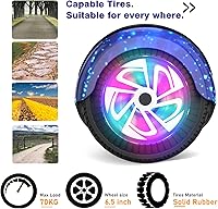 Vista 4 de UNI-SUN Self Balancing Scooter for Kids, 6.5" Two Wheels Scooter with Bluetooth and Lights for Girls Boys Kids Adults