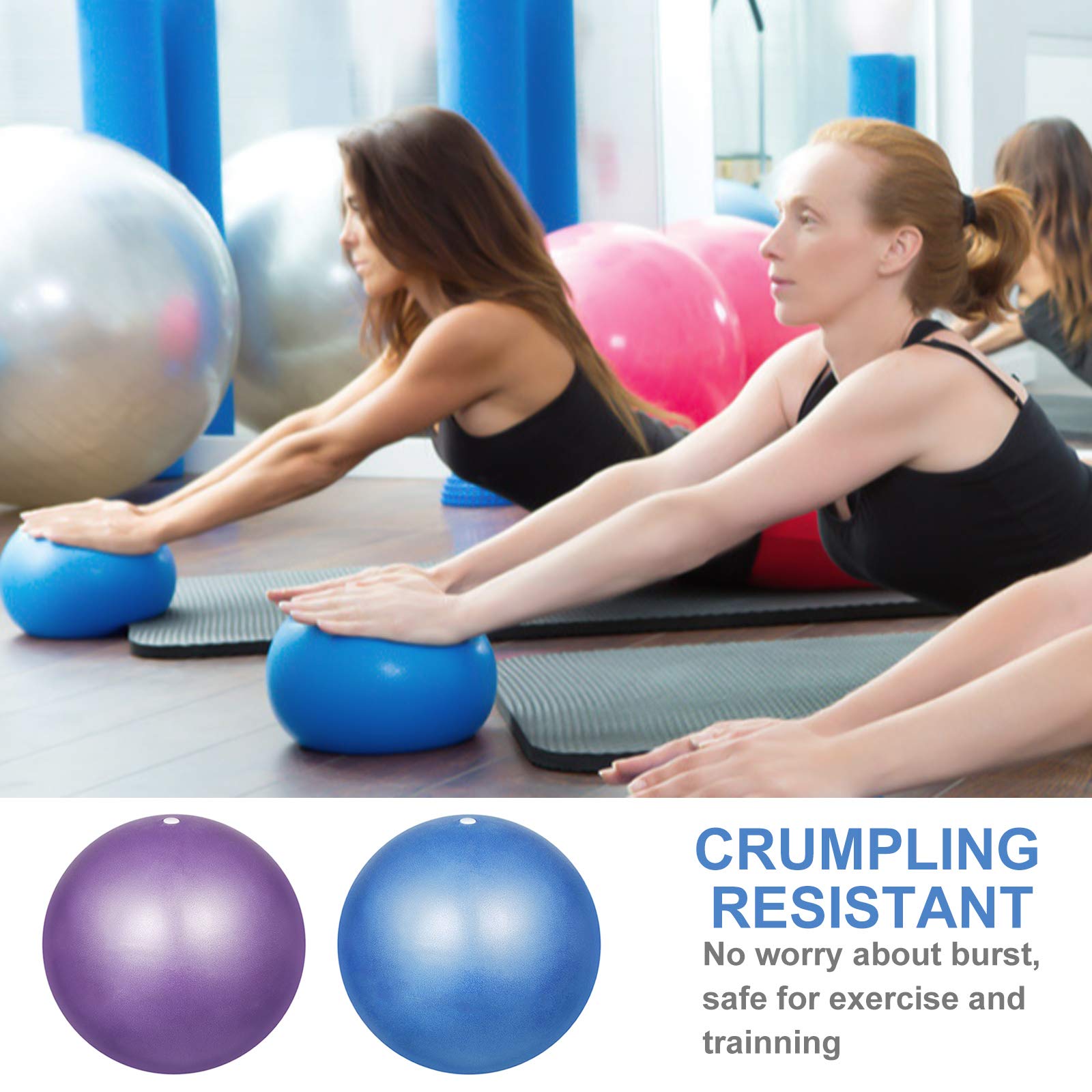 Palla Yoga 25cm Anti Scoppio - Per Fitness, Pilates E Allenamento Equilibrio
