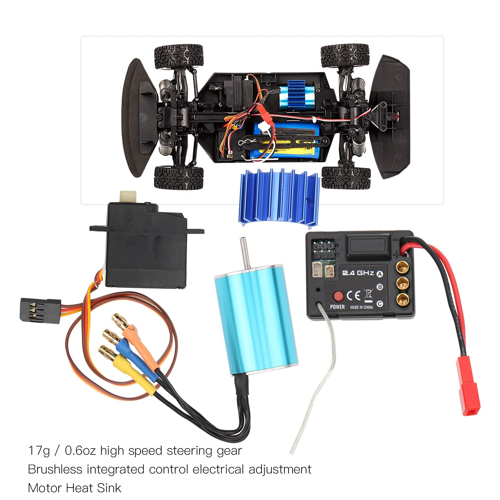 Amazon.co.jp: 2435 3900KV ブラシレスモーター・ESC・サーボセット