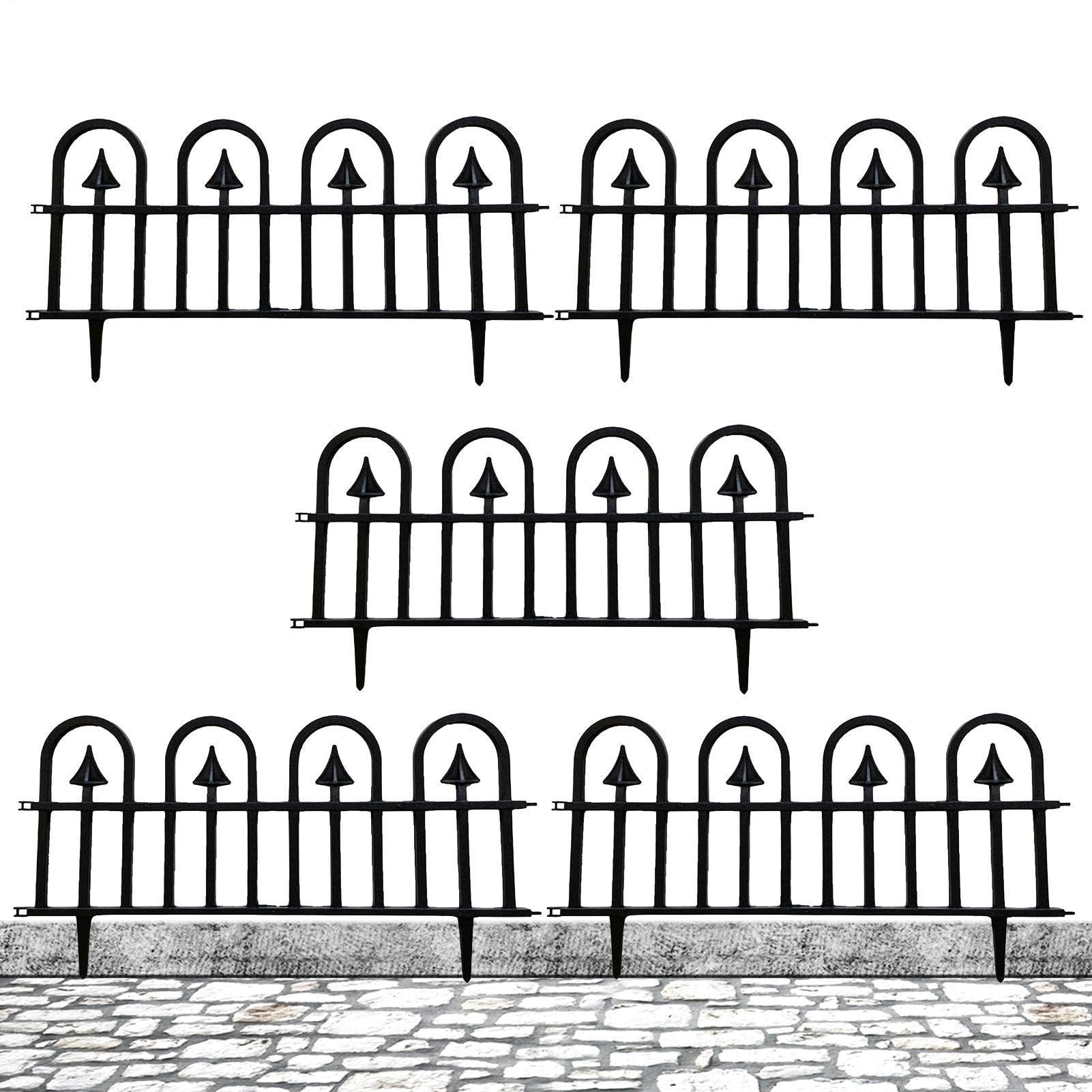 Bordure décorative de Jardin Panneaux de clôture décoratifs 5 pièces