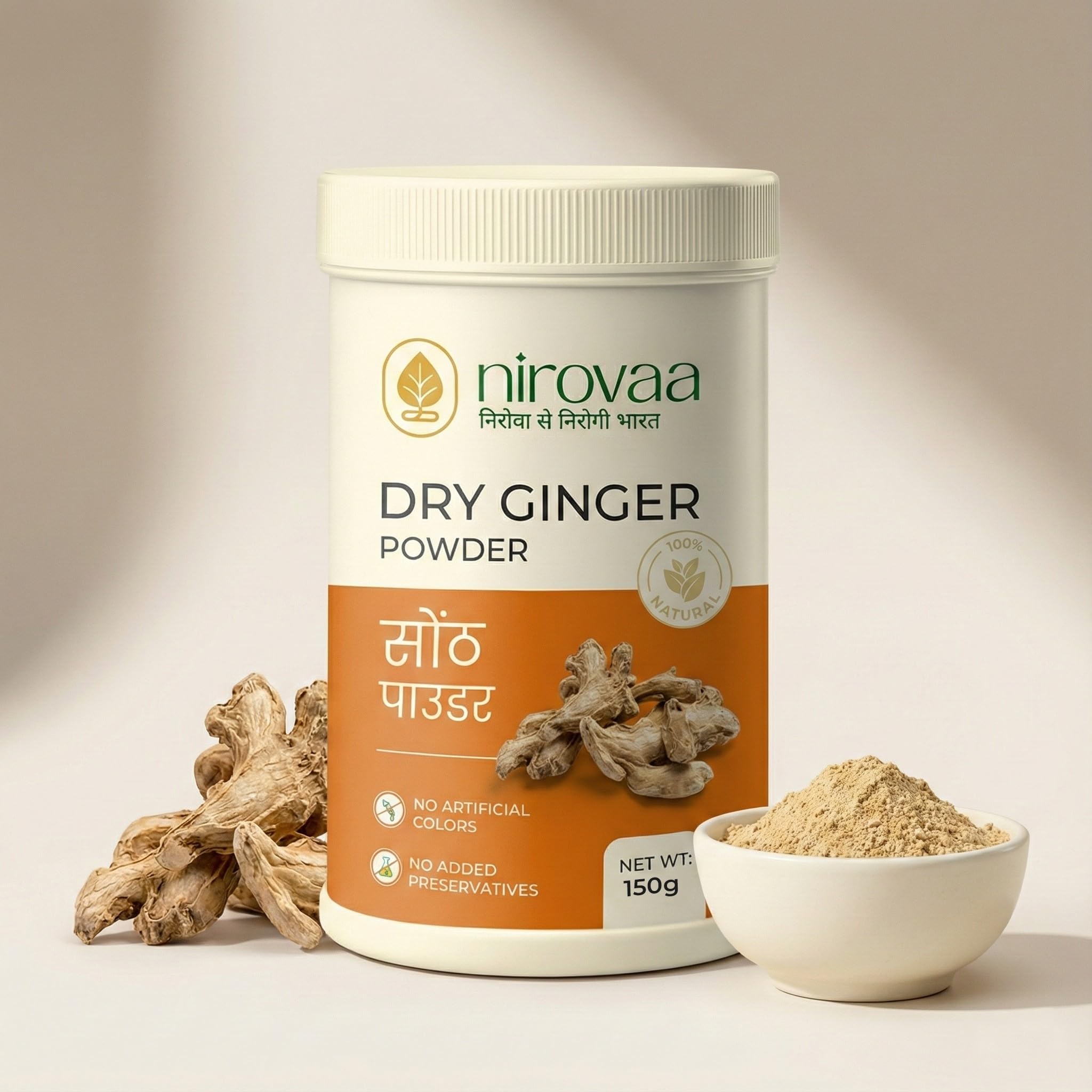 Pure Dry Ginger Powder 150g | Natural Sonth Powder | Chemical-Free Ayurvedic Digestive & Metabolic Booster | Supports Digestion, Nausea Relief, Metabolism & Daily Wellness — Amazon image 5