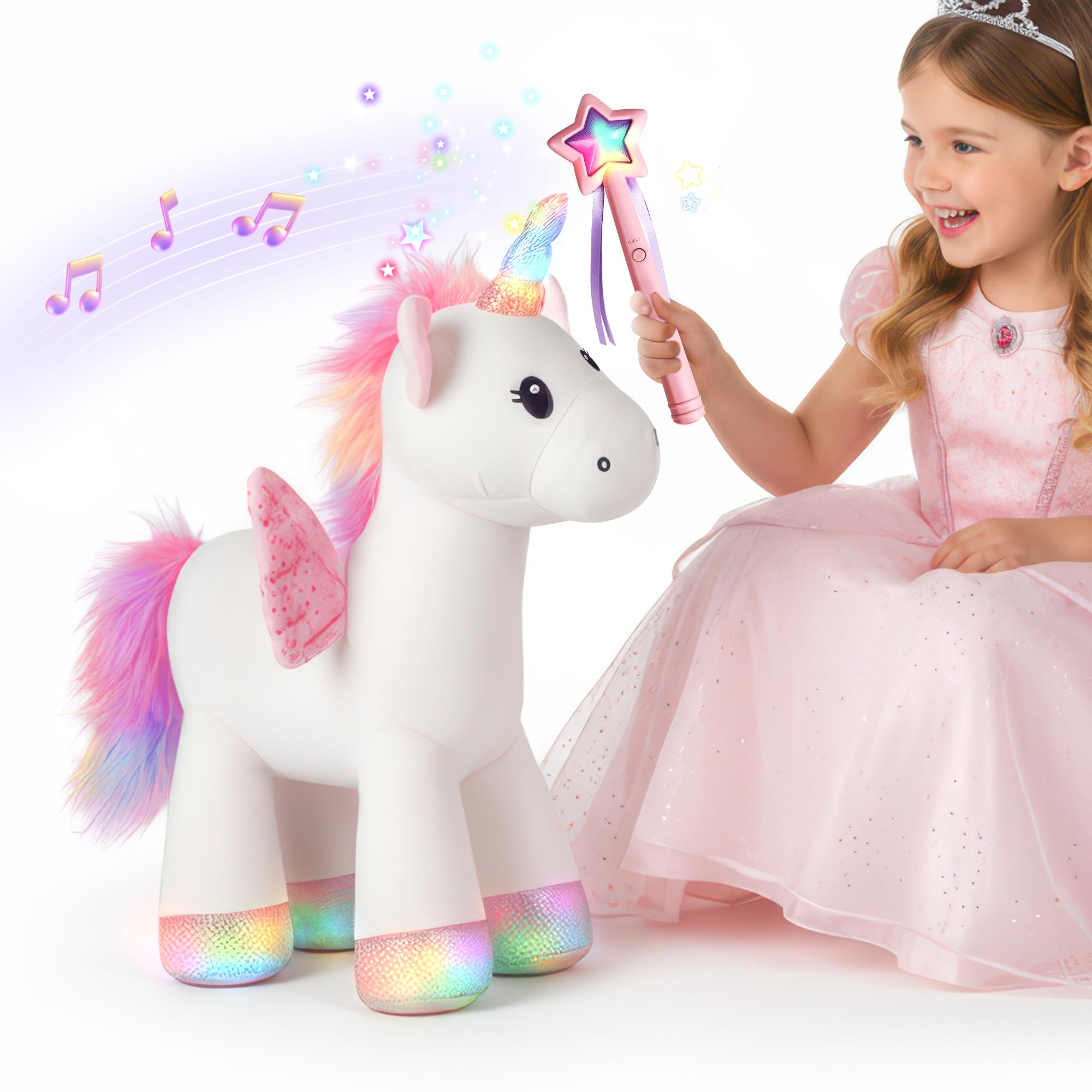 Amazon.com: iPlay, iLearn Plush Magic Unicorn Toy W/Remote Control