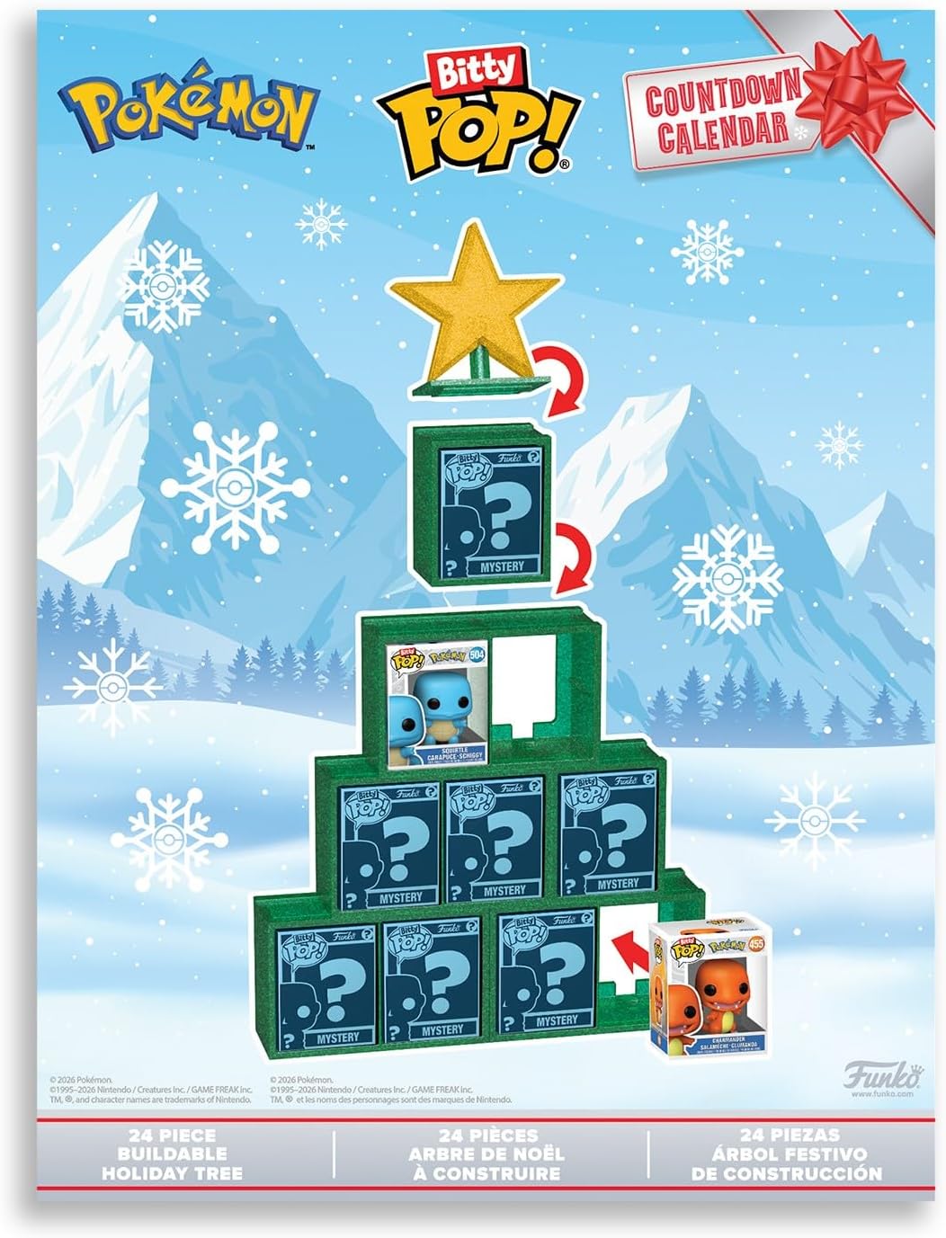 Funko Pop! Bitty Countdown Calendar: Pokemon - 24 Days of Surprises - Collectible Vinyl Mini Figures - Mystery Box - Gift Idea - Holiday Present for Kids - Christmas or Birthday Countdown image 3