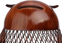 Vista 4 de Tooarts Búho en forma de metal moneda banco caja artesanía arte artesanal