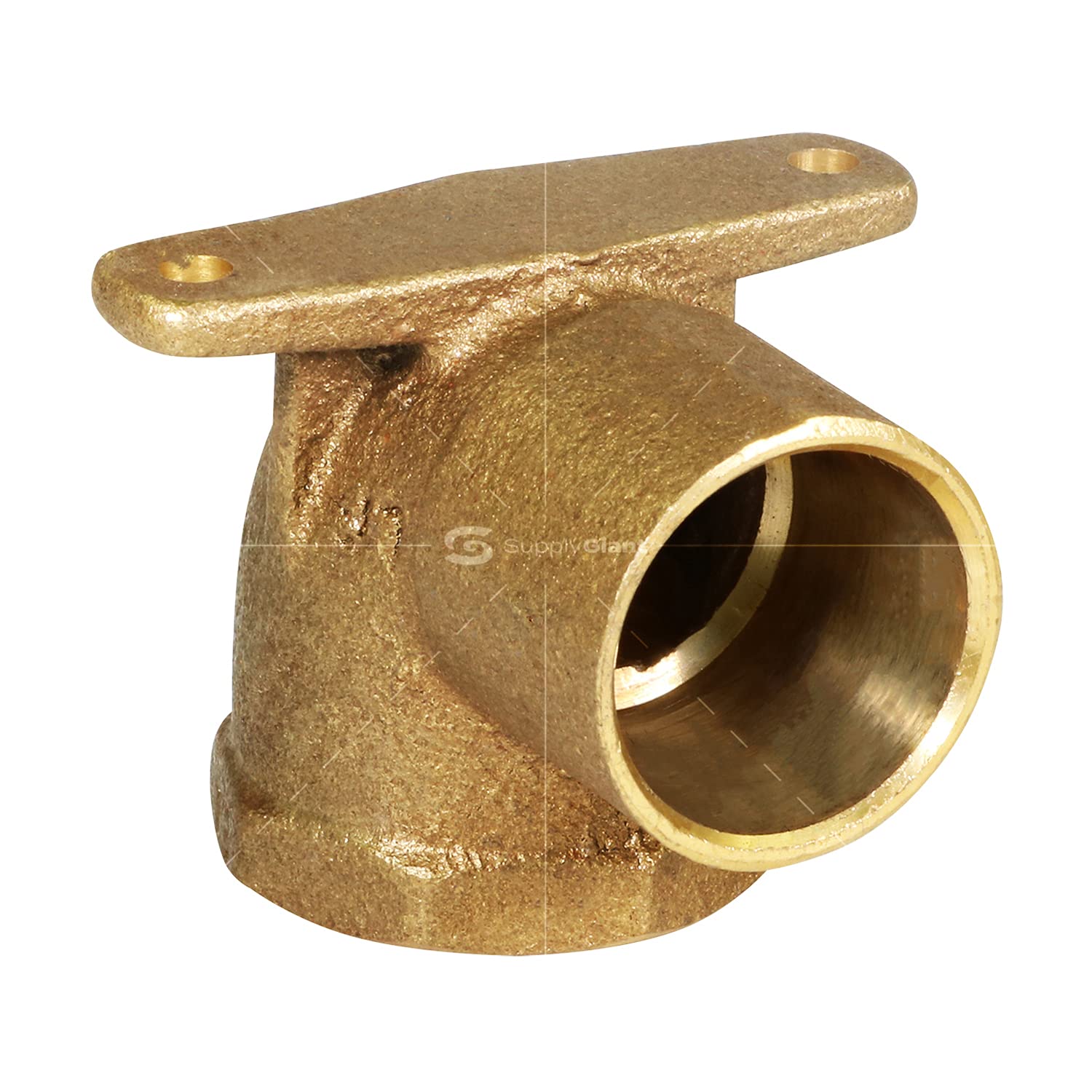 Everflow Supplies CFDL0001-NL - Codo de latón fundido sin plomo, 90 grados, con toma de sudor y conexión roscada hembra