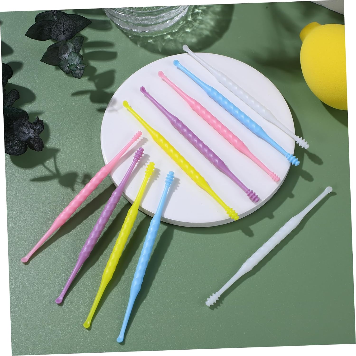 Ipetboom 20pcs Earwax Cleaner Booger Picker Tool Spiral Ear Double-Ended Earwax Removal Tool Ear Cleaners Safe for