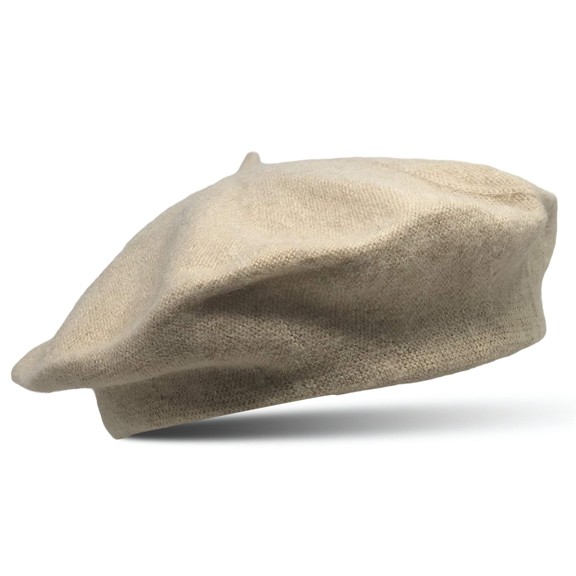 CHAPEAU TRIBEFrench Wool Beret Hat - Classic Stretchable - One Size Fits Most - Solid Color - Stylish Chic Parisian