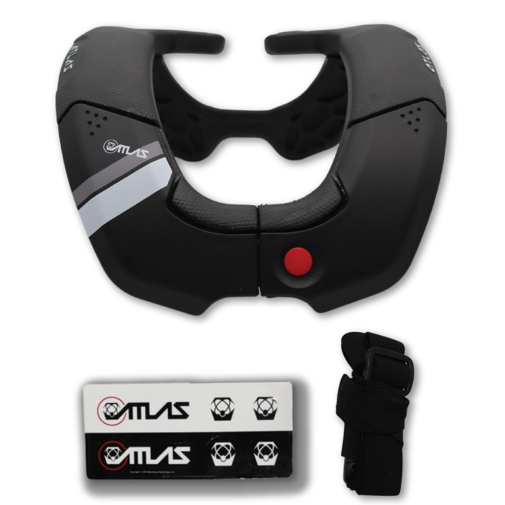 Atlas Brace Broll Neck Brace (Kids Size) for Use In: Powersports, Offroad Racing, Motocross, Mountain Biking, and BMX (Black)