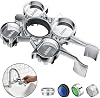 12-in-1 Aerator Removal Tool, Multi-Use M16/M18/M20/M22/M24 Tap Aerator Removal Tool, Portable Rustproof Aerators Key Wrench for Kitchen Bathroom Sink Water Flow Adjusting & Easy Installation