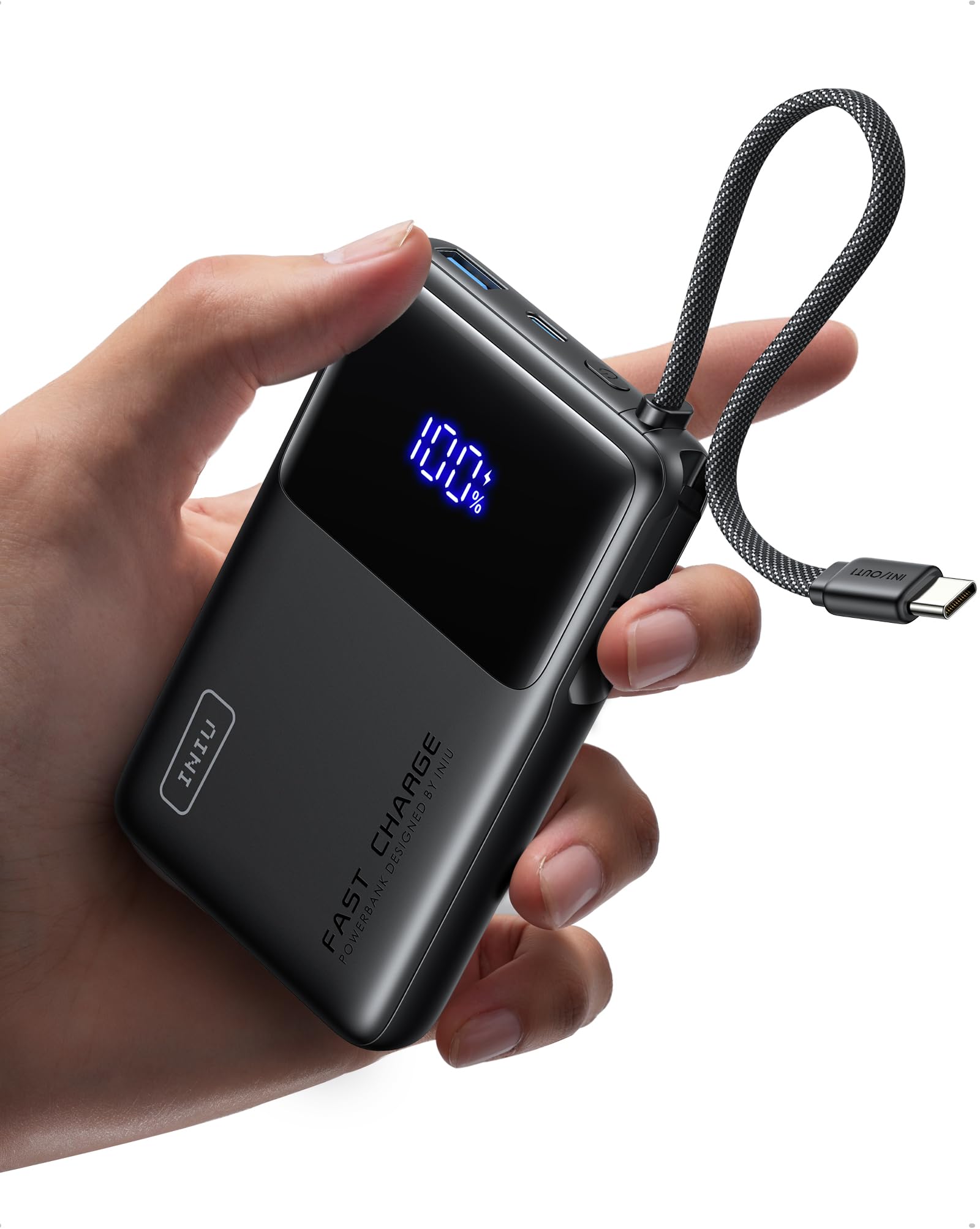 INIU 45W Fast Charging Power Bank, 10000mAh Small Travel Portable Charger