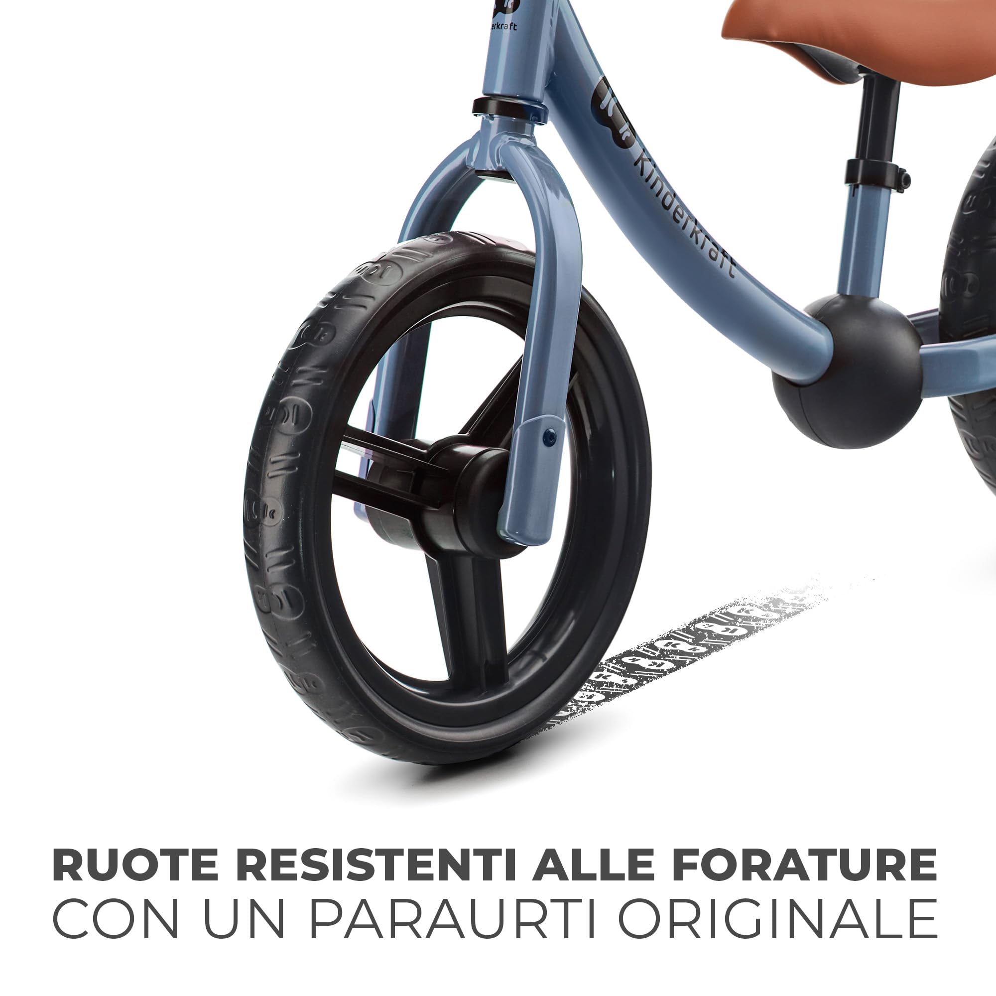 kk Kinderkraft 2WAY NEXT Bicicletta bambini 2-5 anni, Bici senza pedali, 12 polici ruote, Design sportivo, Regolazione della sella, Bloccasterzo, Montaggio facile, Struttura leggera, Blu