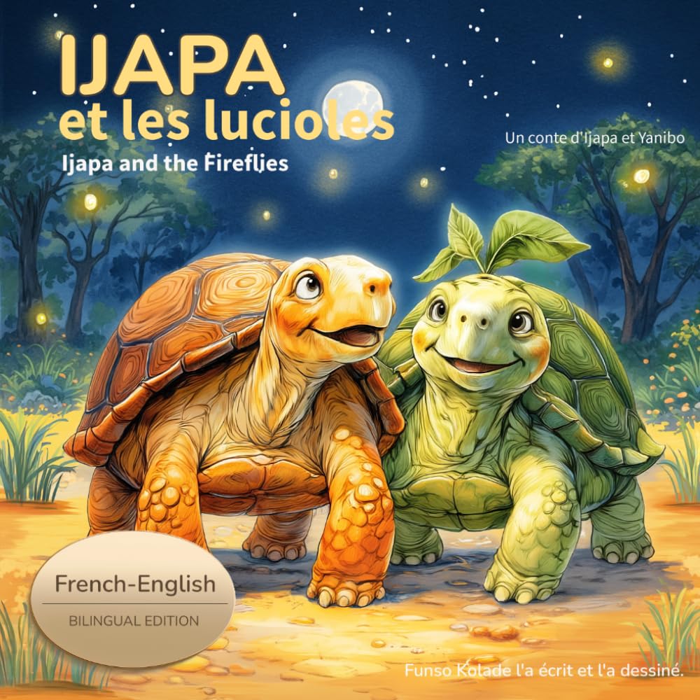 Ijapa et les lucioles: Ijapa and the Fireflies (French–English Edition). A Bedtime Story for Children About Patience, Calm, and Rest in French and English (Ijapa & Yanibo Adventures)
