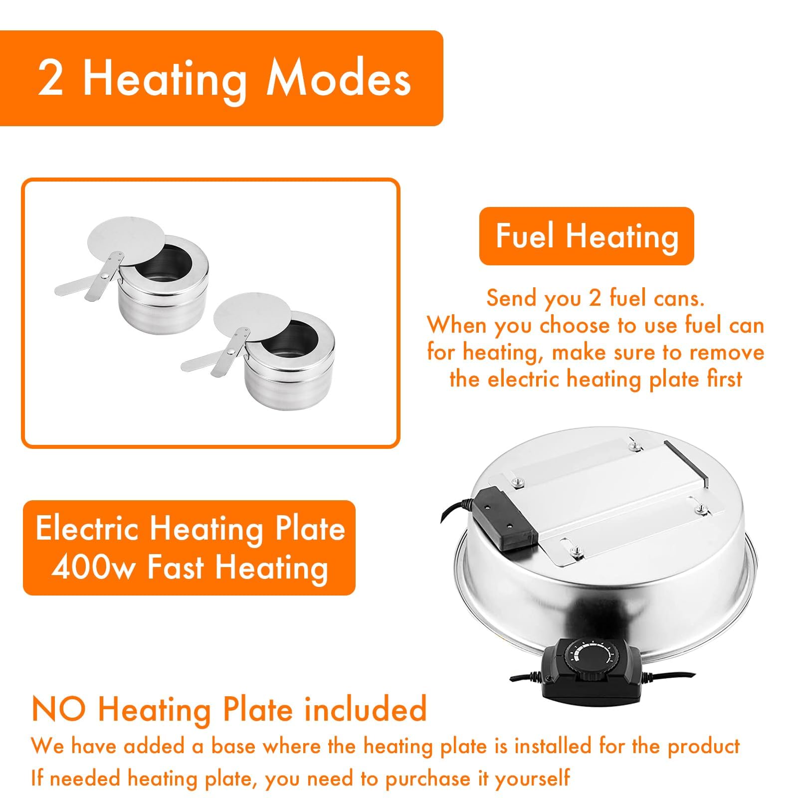 Juego De Buffet De Plato De Chafing De 6 L, Tapa Enrollable Redonda De Acero Inoxidable, Comida Comercial para Catering Servidores De Buffet Rodantes