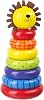 Orange Tree Toys Lion Stacking Ring | Colorful Wooden Educational Puzzle for Toddlers 1, Sustainably Made, Perfect for Learning Size Differentiation