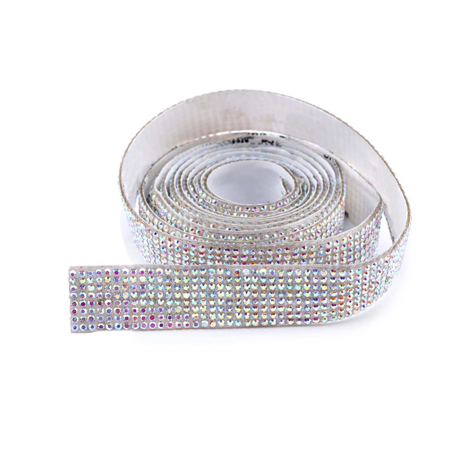 ACiyD 1 Yard Strass Trim Selbstklebend Glitzer Kristall Band Band Kette DIY Strass Band Trim für Auto Telefon Dekorationen (Color : 27mm Crystal Yellow, Size : 1 Yard) (18mm Crystal 2 1 Yard)