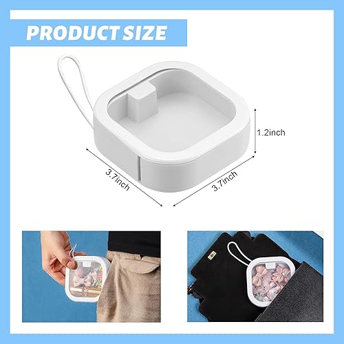 Miniatura 2 de XING ZHONG Caja organizadora de cintas para el cabello, soporte portátil de viaje QTip para accesorios para el cabello, artículos pequeños,