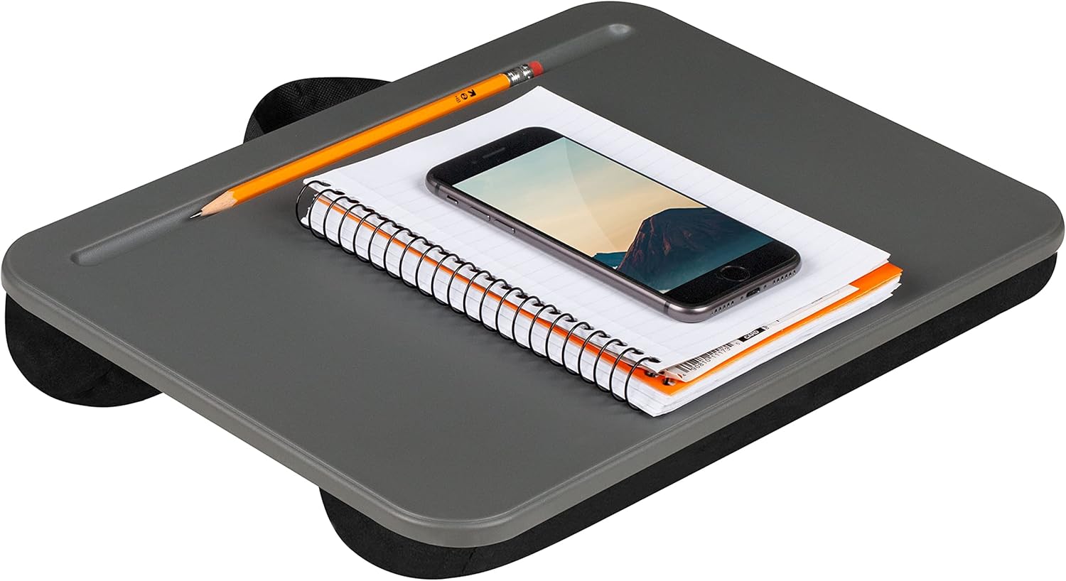 LapGear Compact Lap Desk Charcoal Fits Up to 13.3 Inch Laptops
