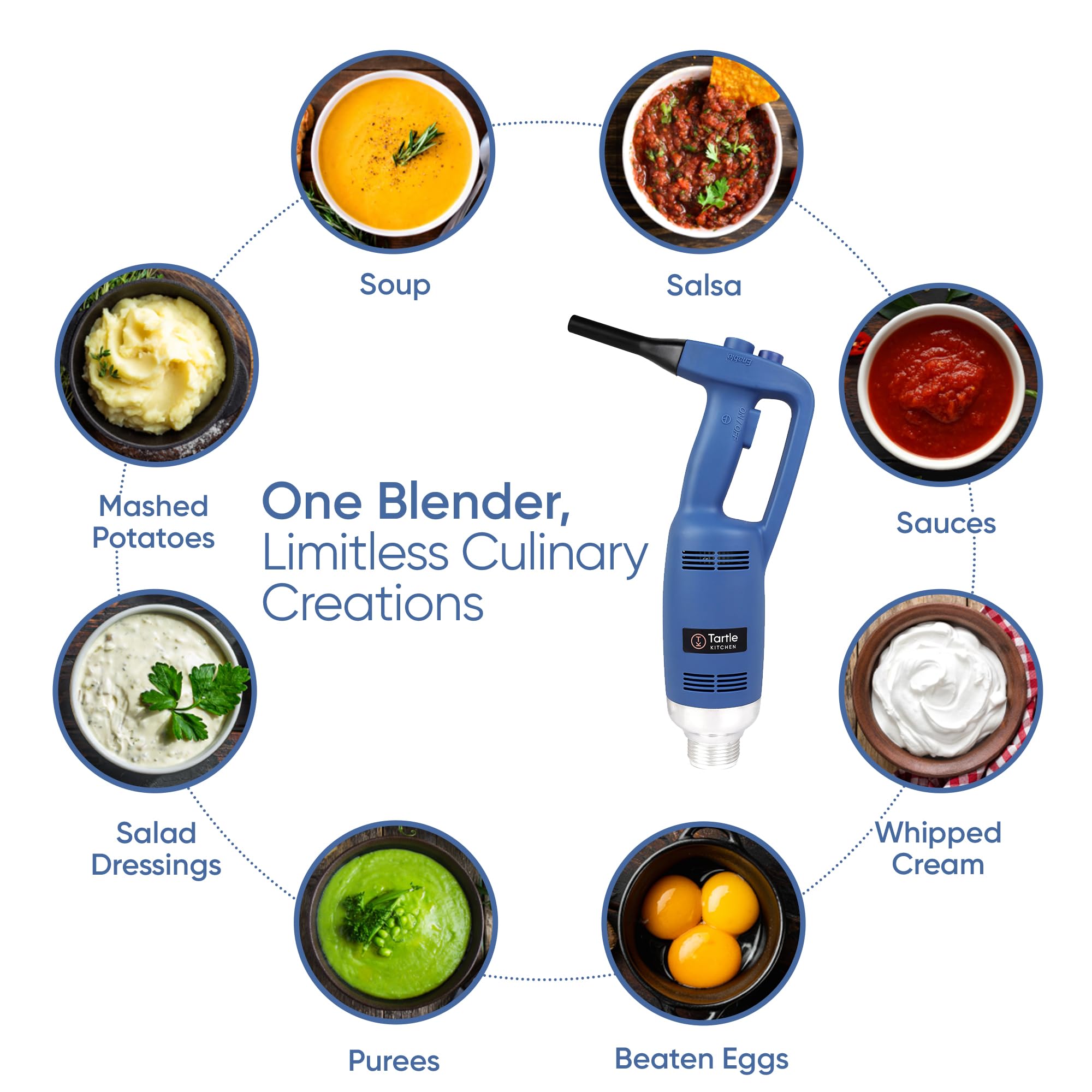 VEVOR Commercial Immersion Blender 500W Heavy Duty Hand