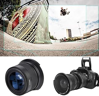 Bigking Fisheye Lens,52mm 0.35X Universal Wide Angle Fisheye Lens with Lens Caps Storage Pouch for SLR DSLR