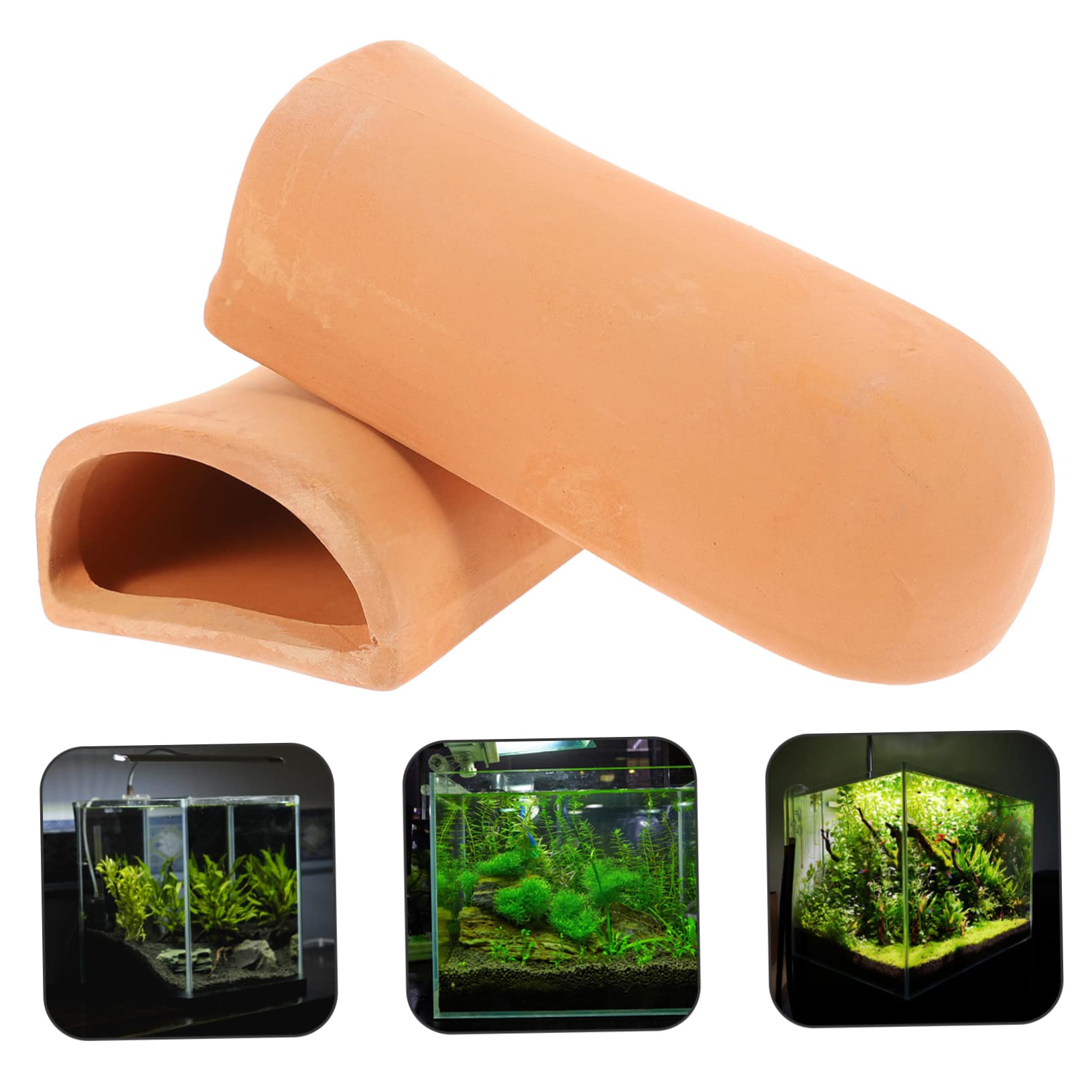 Toddmomy 4 Juegos Incubadora De Peces Adornos Pecera Accesorios Pecera Accesorios para Pecera Acuarios Cueva Cono Paisajismo Acuario Decoración Decoraciones De Peceras Cerámica 2 Piezas * 4