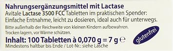 Avitale Lactase 3500 fcc 100 Tablets Klicksp Single Pack