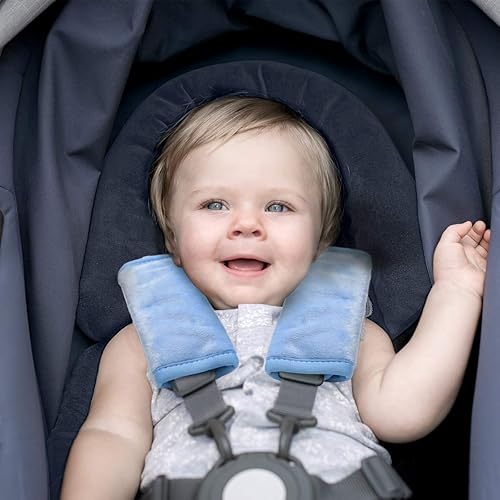 Miniatura 2 de COOLBEBE Correas de asiento de automóvil para bebés y niños, fundas de cinturón de seguridad súper suaves para todos los asientos de