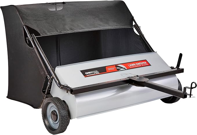 Ohio Steel 4222V2 Lawn Sweeper, 22 cu.ft, Gray