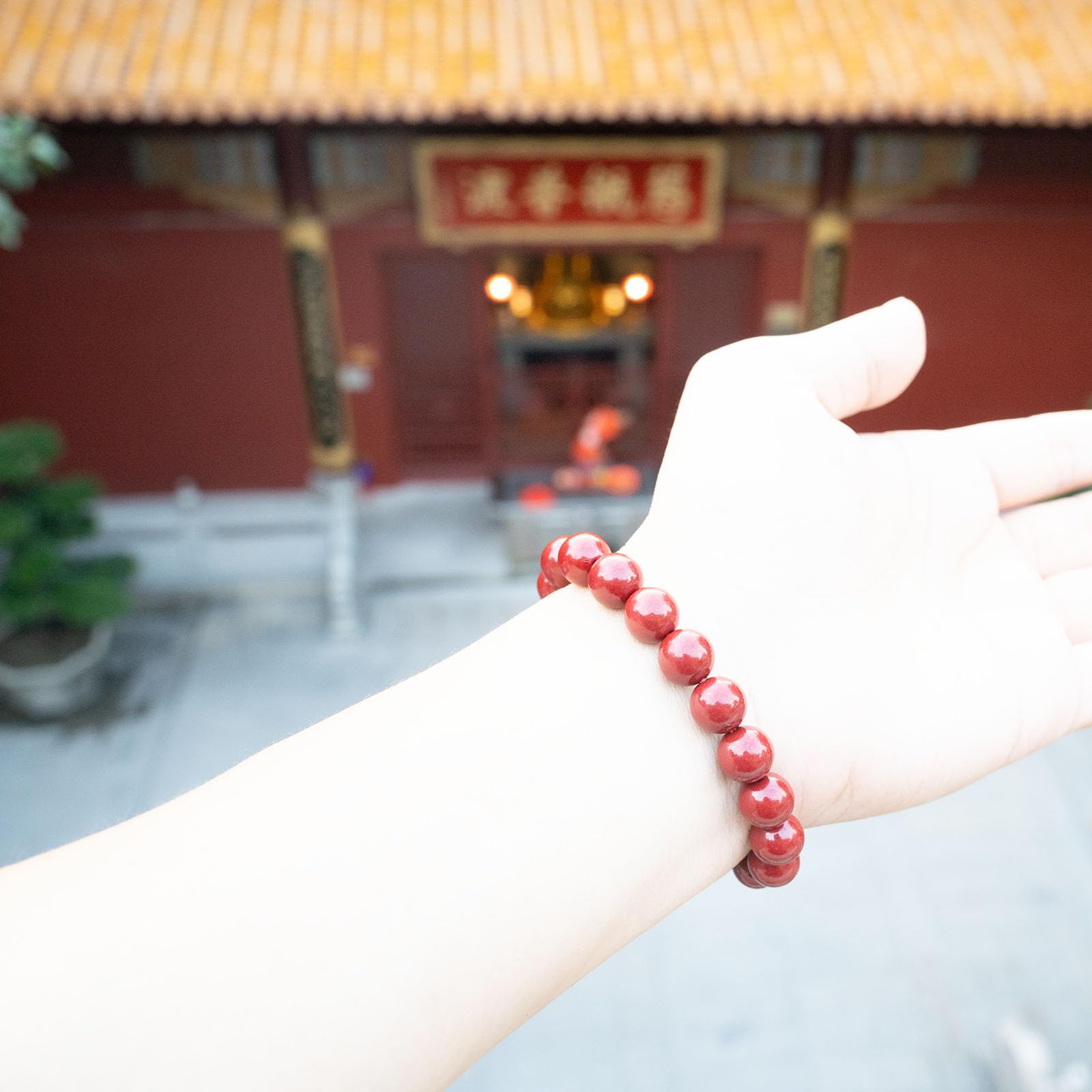 Braccialetto Feng Shui con cinabro, cinabro PiXiu, braccialetto di preghiera con perline di protezione del drago, per uomini e donne, braccialetti con perline rosse, gioielli regali