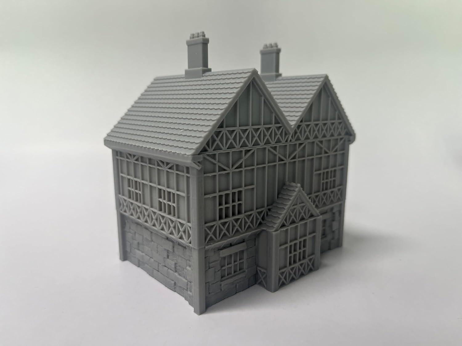 Tabletop Miniature Little Town Building Terrains Compatible with Most pupolar RPG War Games - 18mm Scale Scenery with Medieval Architecture Style