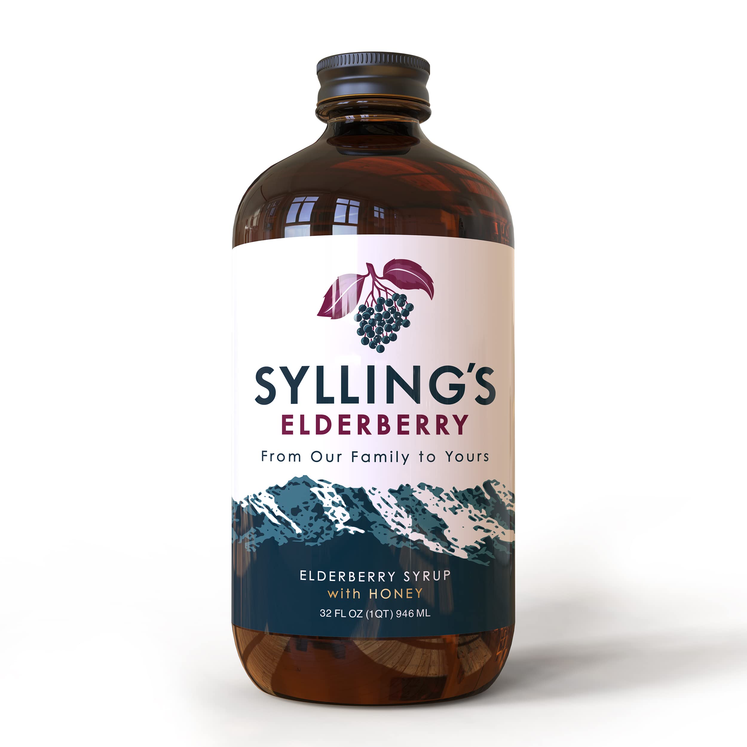 Sylling's Elderberry Syrup-Organic Immune Support 32oz
