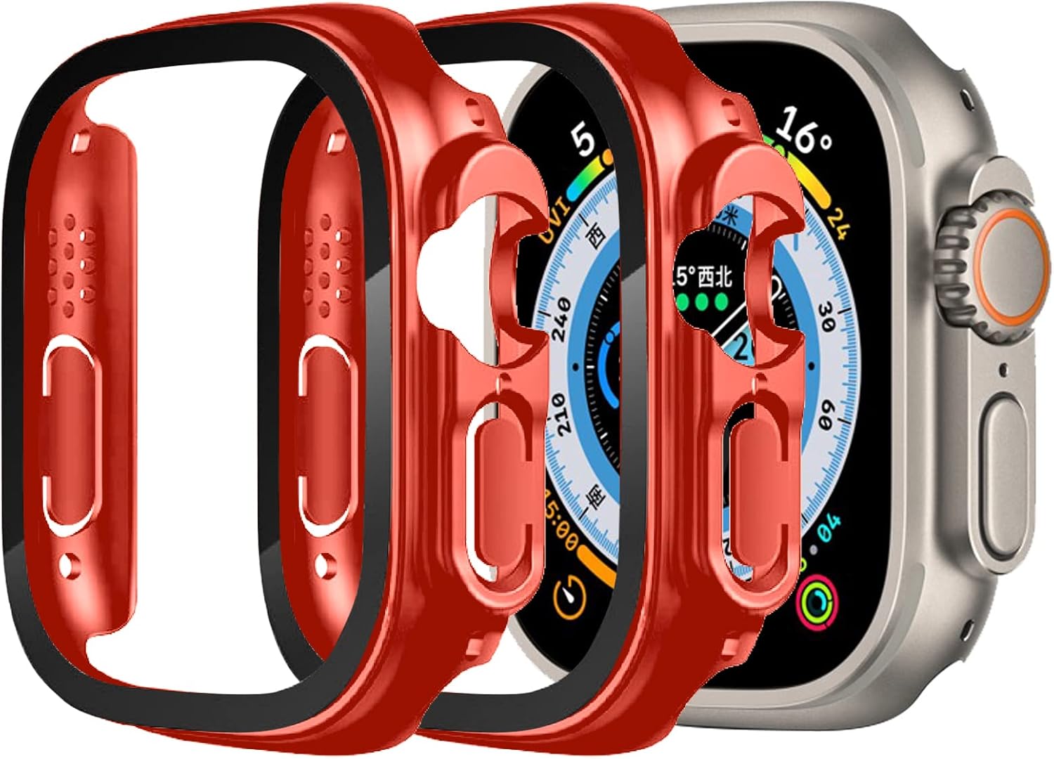 Amazon 【2枚】DYAOLE Apple Watch ケース 49mm 45mm 44mm 41mm 40mm 対応 アップル