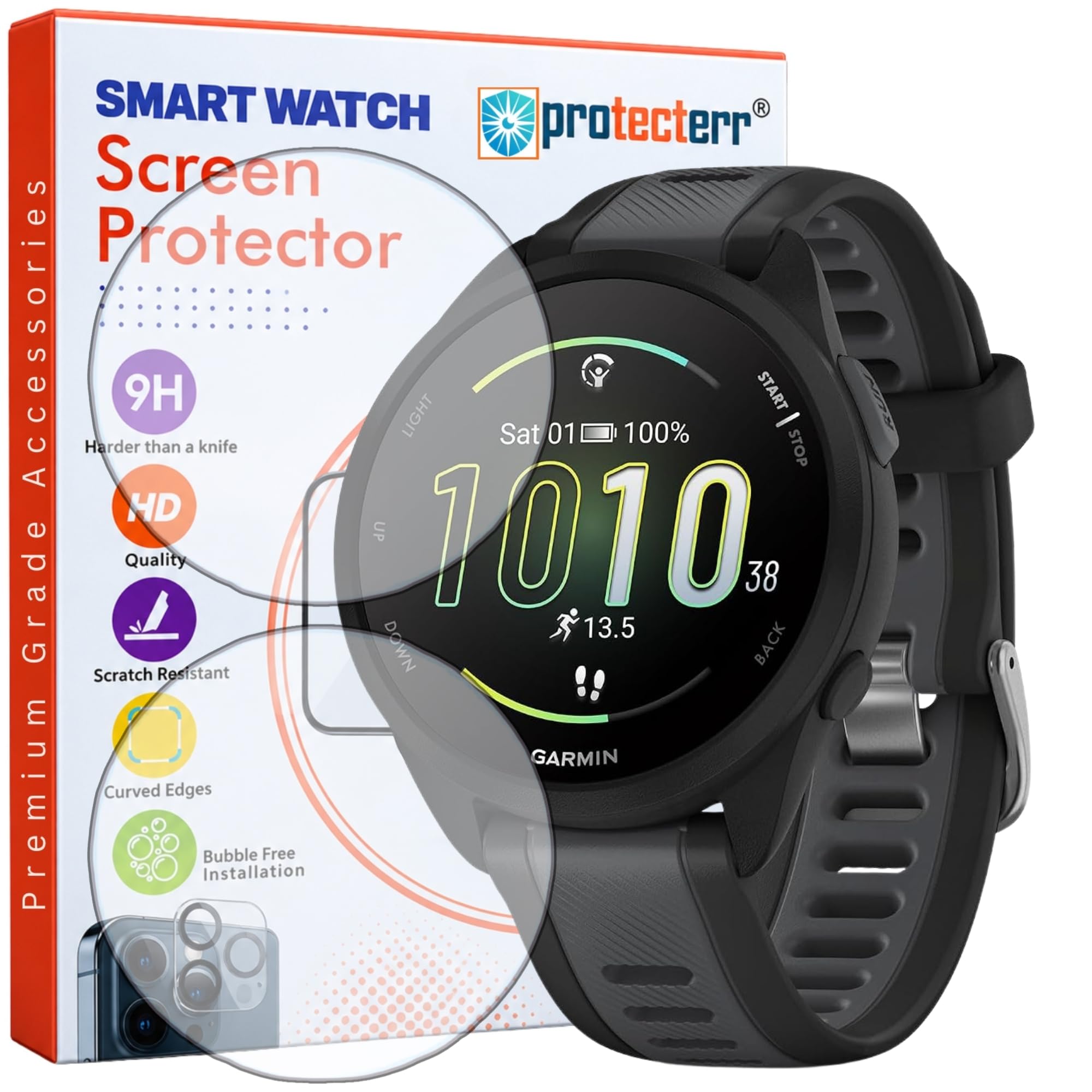 Garmin Forerunner 165 Screen Protector - 2 Pack -1