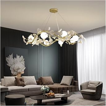 Nordic Pendant Lamp Luxury Living Room Decoration Chandelier Modern Romantic Petal Bedroom Lamp Indoor Lighting,Modern Lighting 175cm