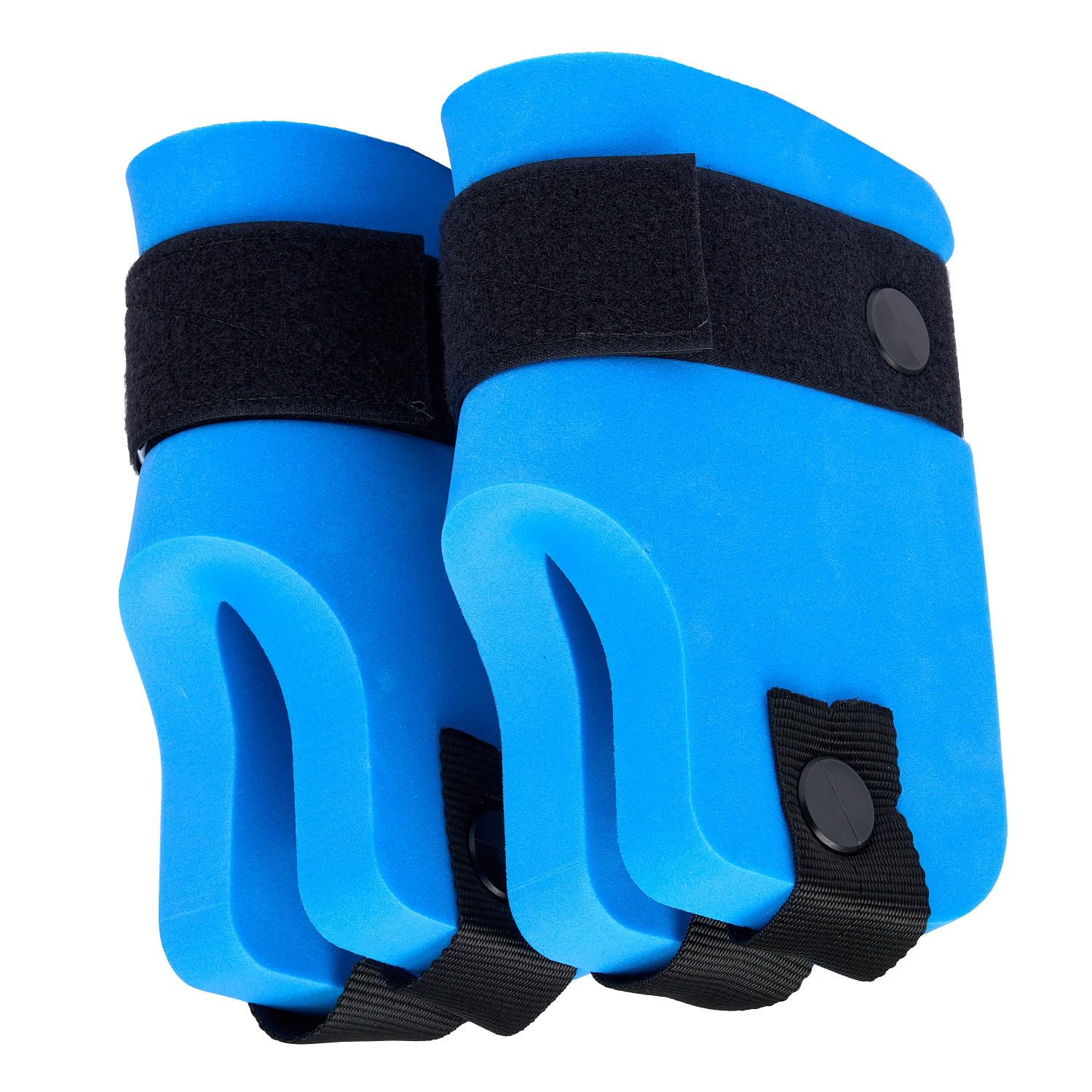 Sport-Thieme Beinschwimmer Paar in L oder XL | Für Aqua-Jogging, Aqua-Fitness | Max. Auftrieb u Robuster Schaumstoff + Klettbändern | Blau | Markenqualität