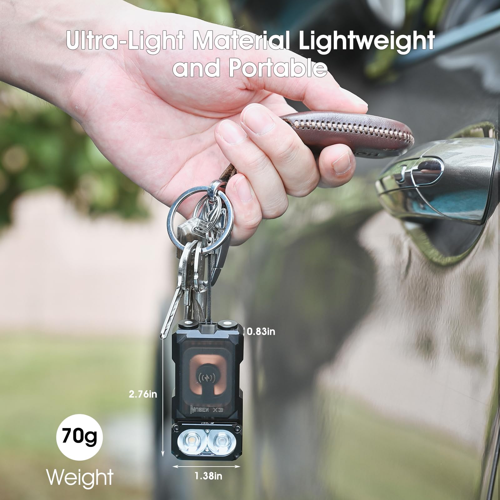 Amazon.co.jp: WUBEN X3 ミニ充電式懐中電灯 充電ベース付き 180度 EDC