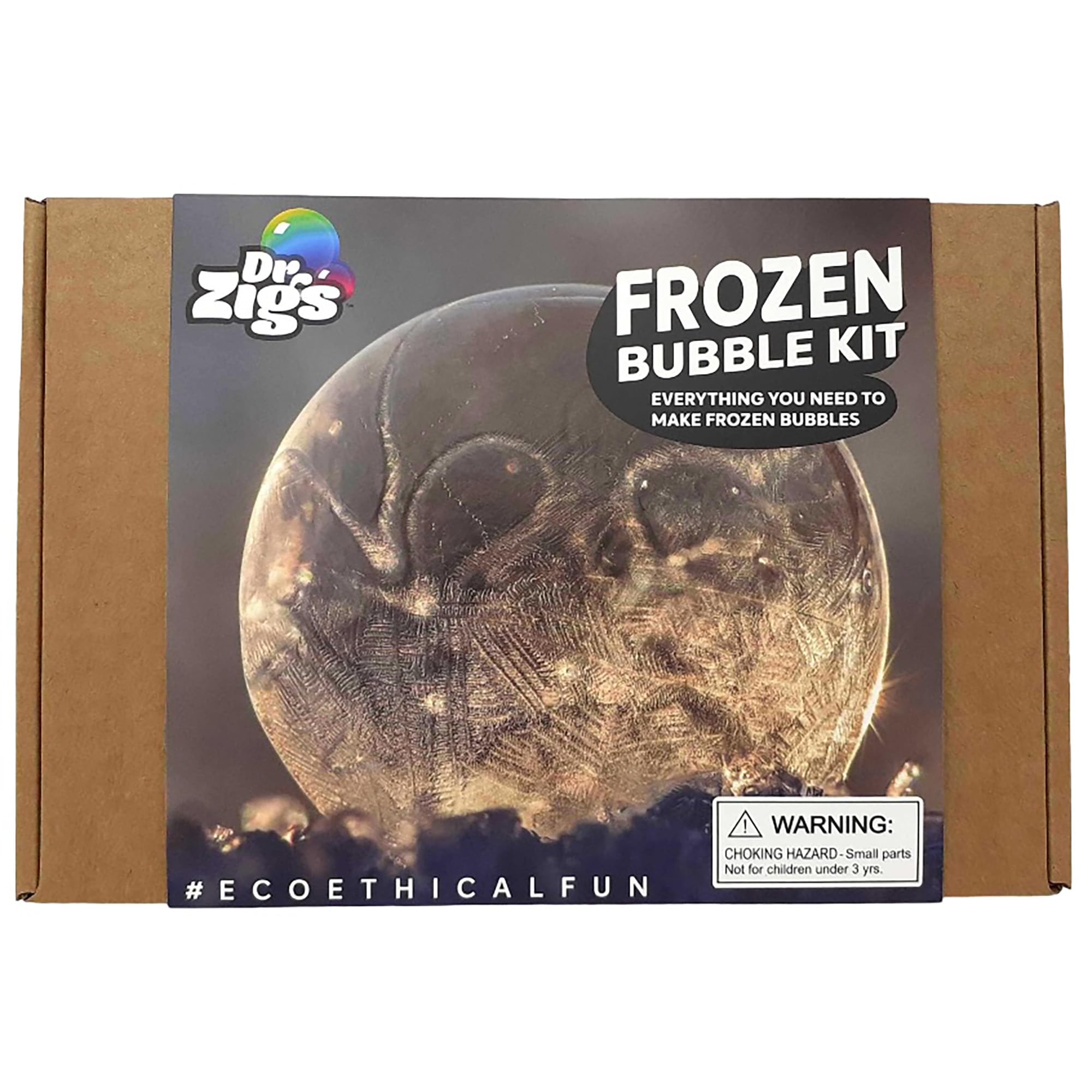 Dr Zigs Eco Giant Bubble Kit - Frozen Set - Easily make beautiful Ice Bubbles, Outdoor/Garden Activity for Cold Days for all the family