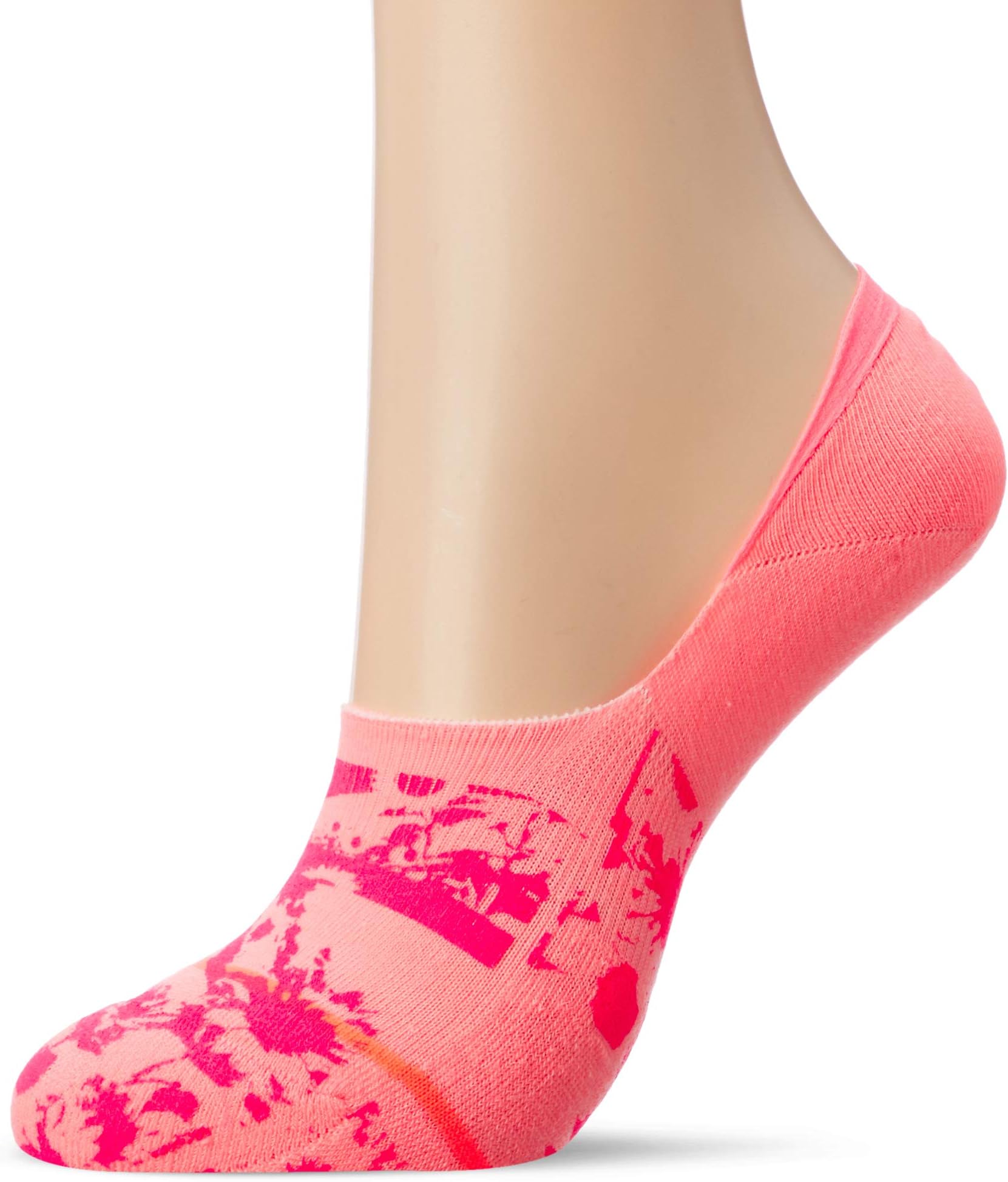 Stance Sunny Fleur Invisible Socks - Neon Coral -Small