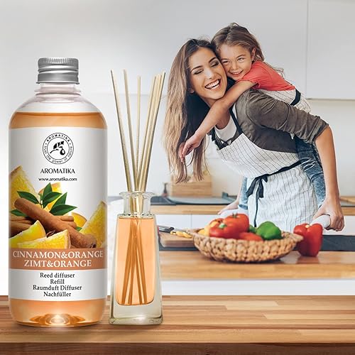 Miniatura 6 de Canela - Recambio de difusor de naranja de 17 onzas líquidas - Intensivo - Fragancia fresca y duradera - Bueno para aromaterapia - SPA - Aroma