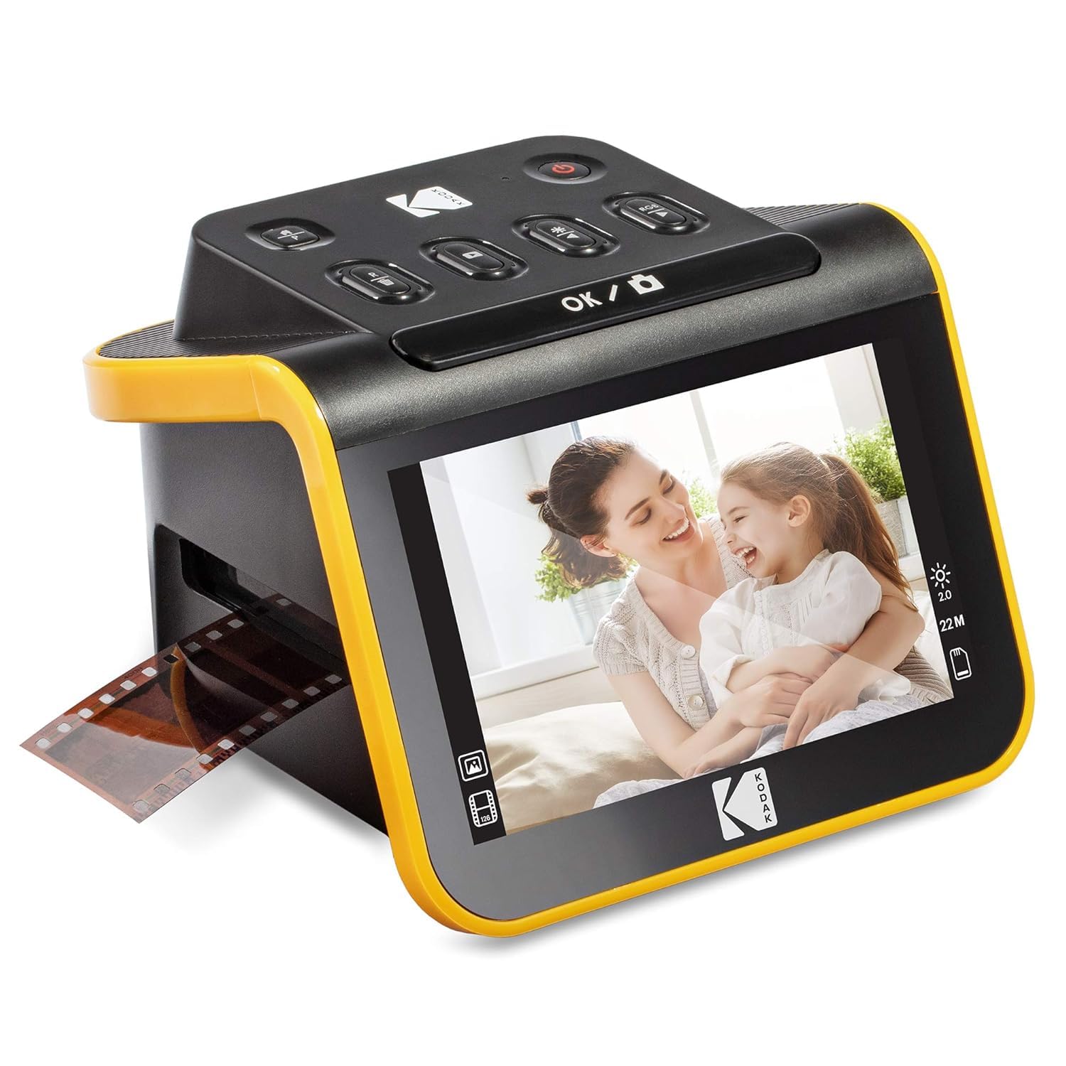 Slide N SCAN Film and Slide Scanner with Large 5” LCD Screen | Convert Color & B&W Negatives & Slides 35mm, 126, 110 Film Negatives & Slides to High Resolution 22MP JPEG Digital