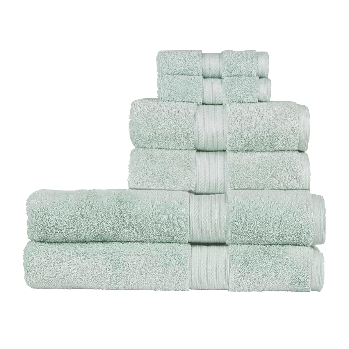 Christy Renaissance 6 Piece Bath Sheet Set | Eggshell | 100% Egyptian Cotton Pile | Luxuriously Soft and Super Absorbent | 675 GSM | 2 Bath Sheets 2 Hand Towels 2 Face Cloths