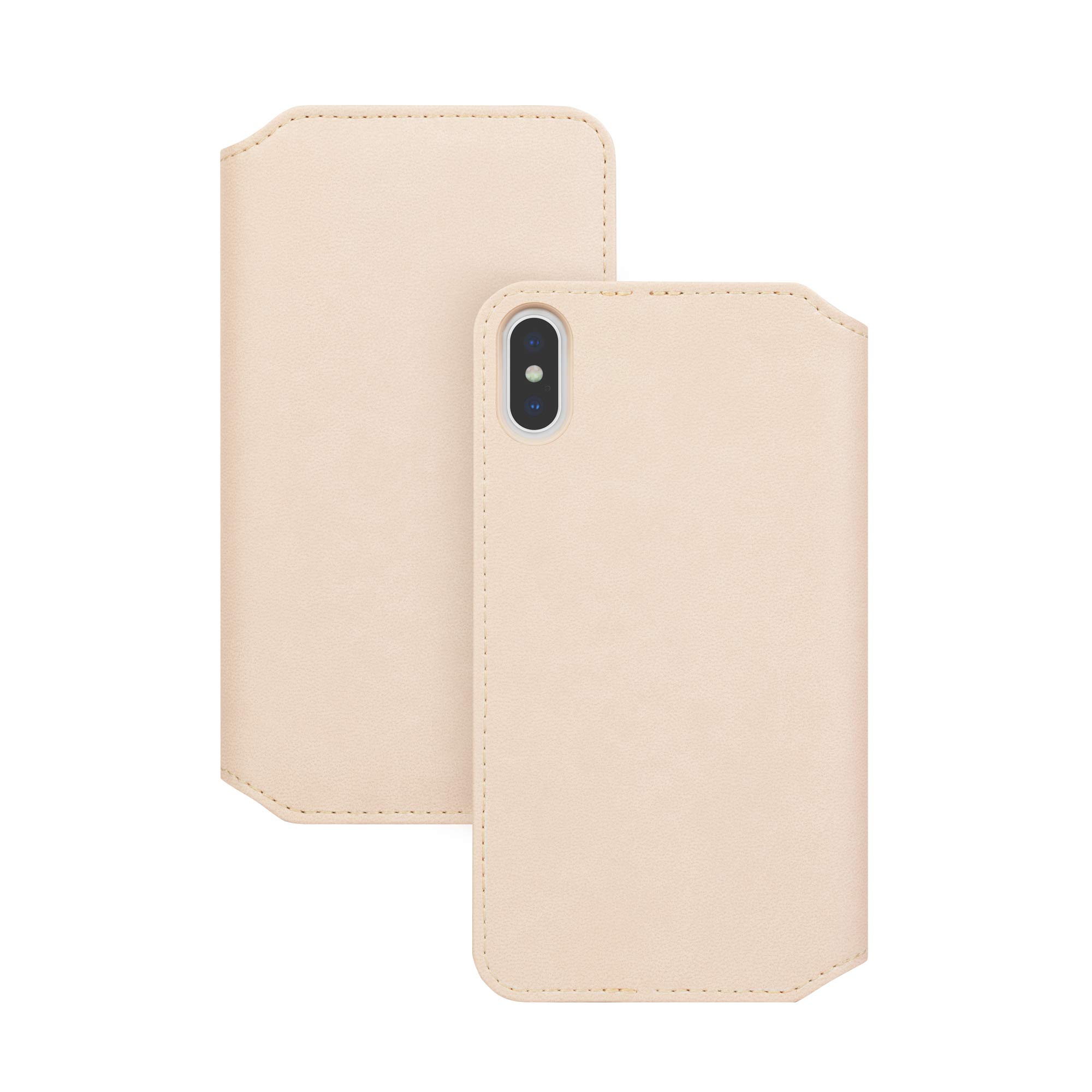 Moshi Overture Etui iPhone Xs Max z kieszeni na karty stand up (Savanna Beige)