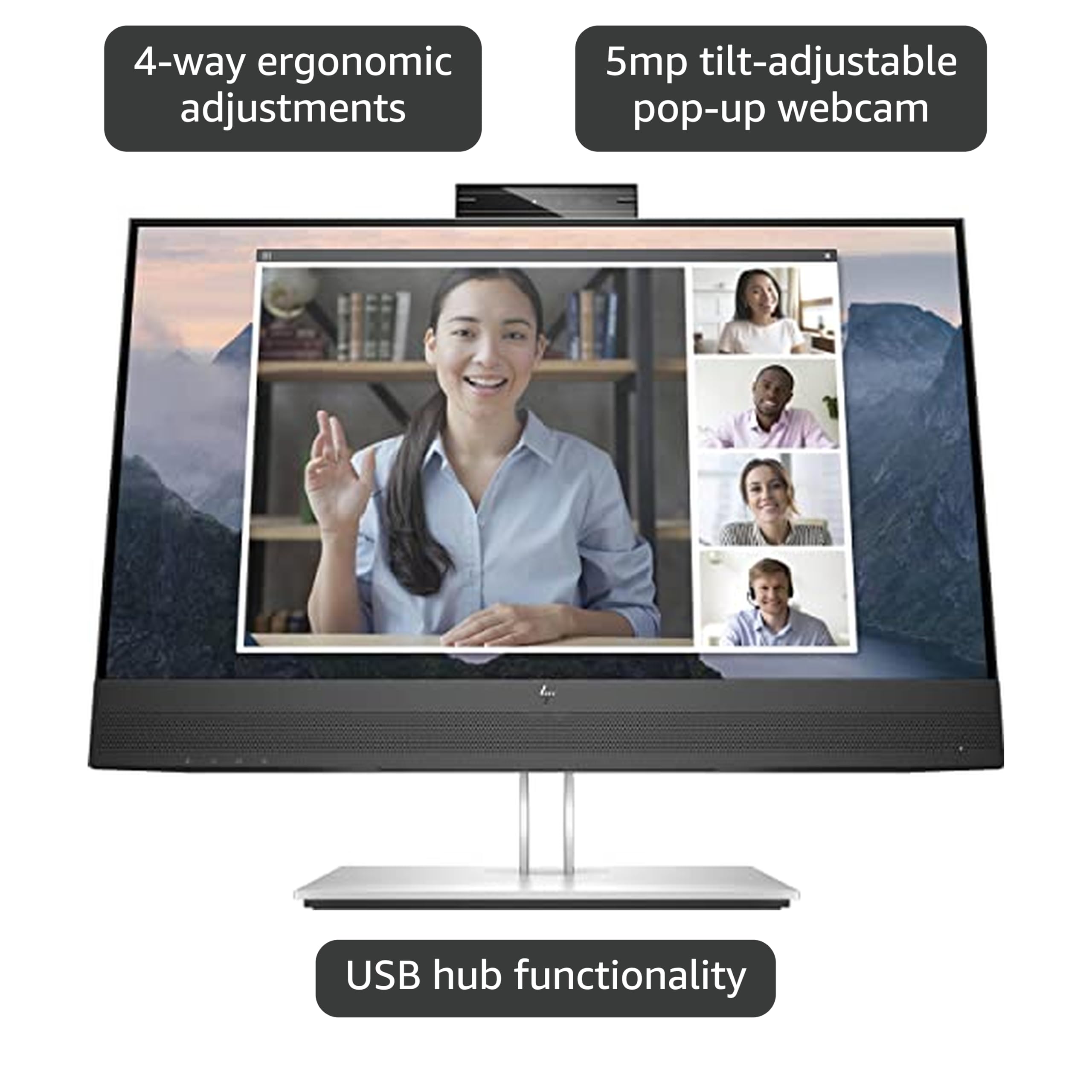 23.8型 E24mv G4 IPSモニター 1920×1080 Amazon.com: HP E24mv G4 24