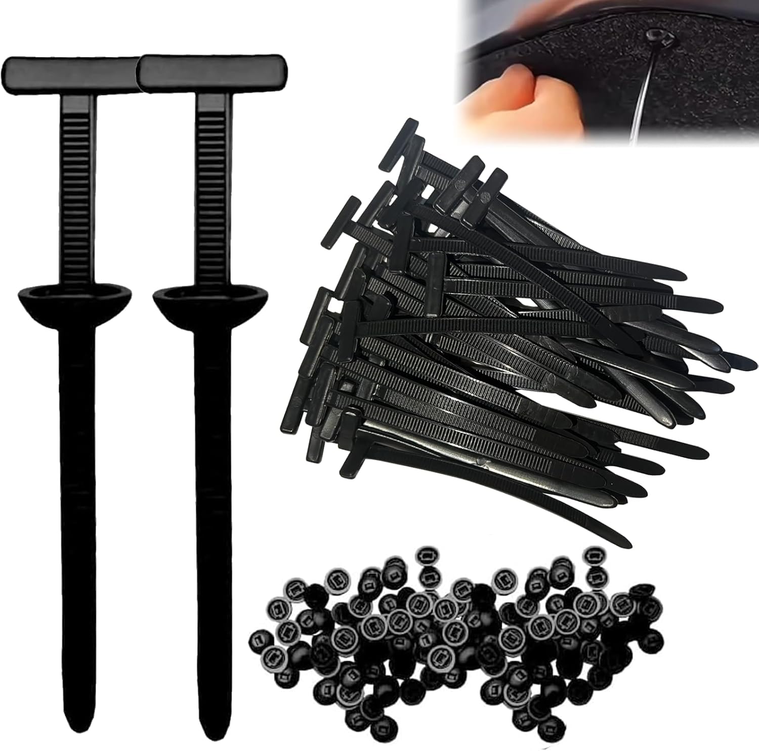 Amazon.com: 100PCS Nylon Universal Cable Tie Buckle, Heavy Duty