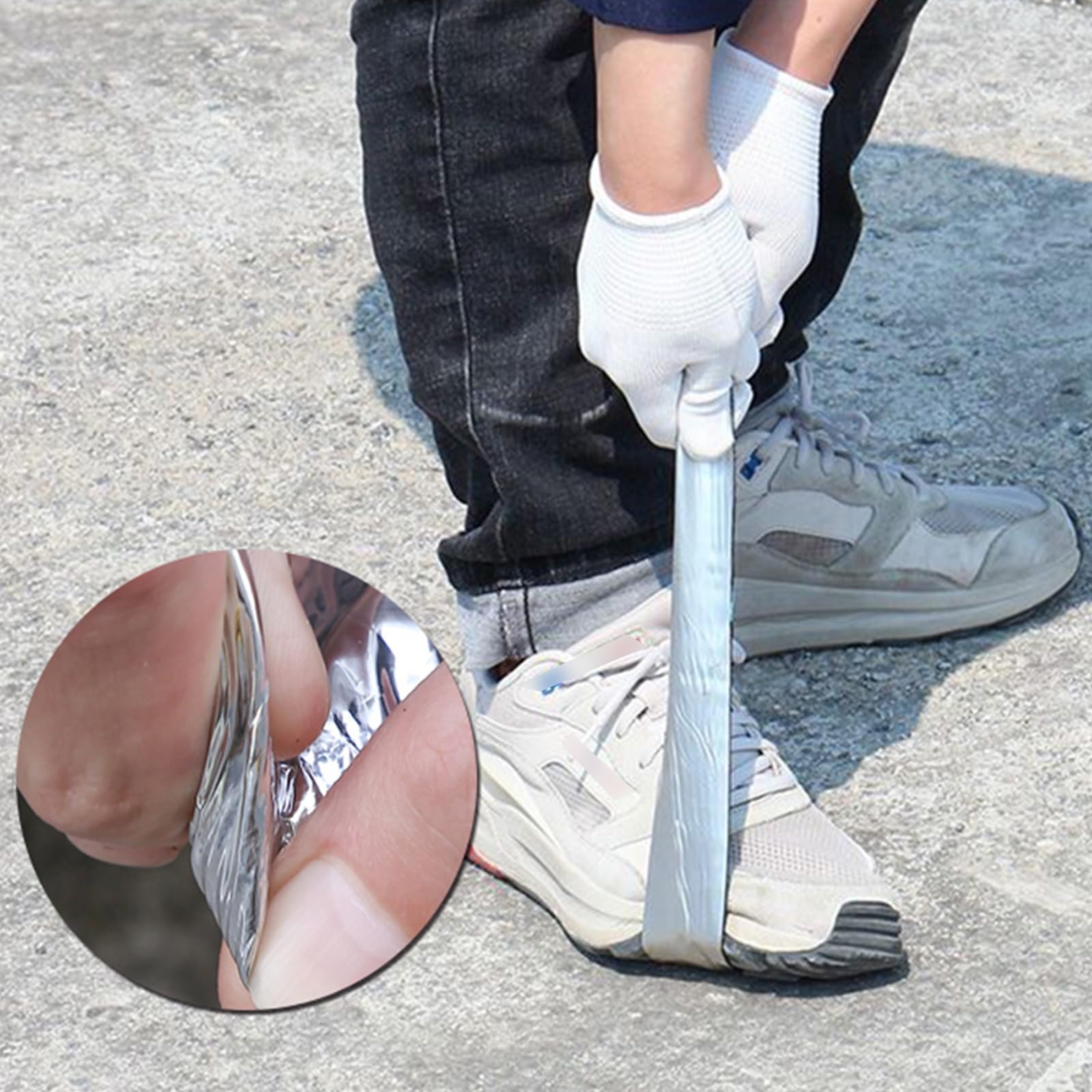 Cinta autoadhesiva de reparación de techo, fieltro impermeable de asfalto, resistente a los rayos UV, resistente a la intemperie, restauración rápida para juntas y desgarros de techo
