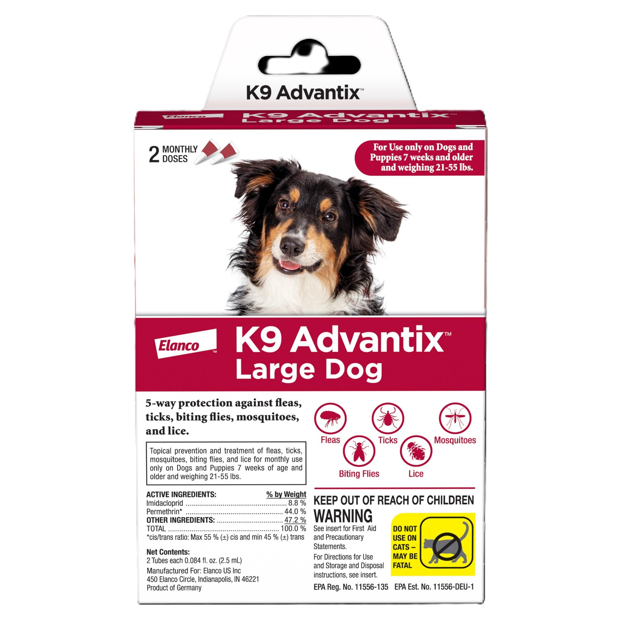 K9 Advantix flea drops for large dogs
