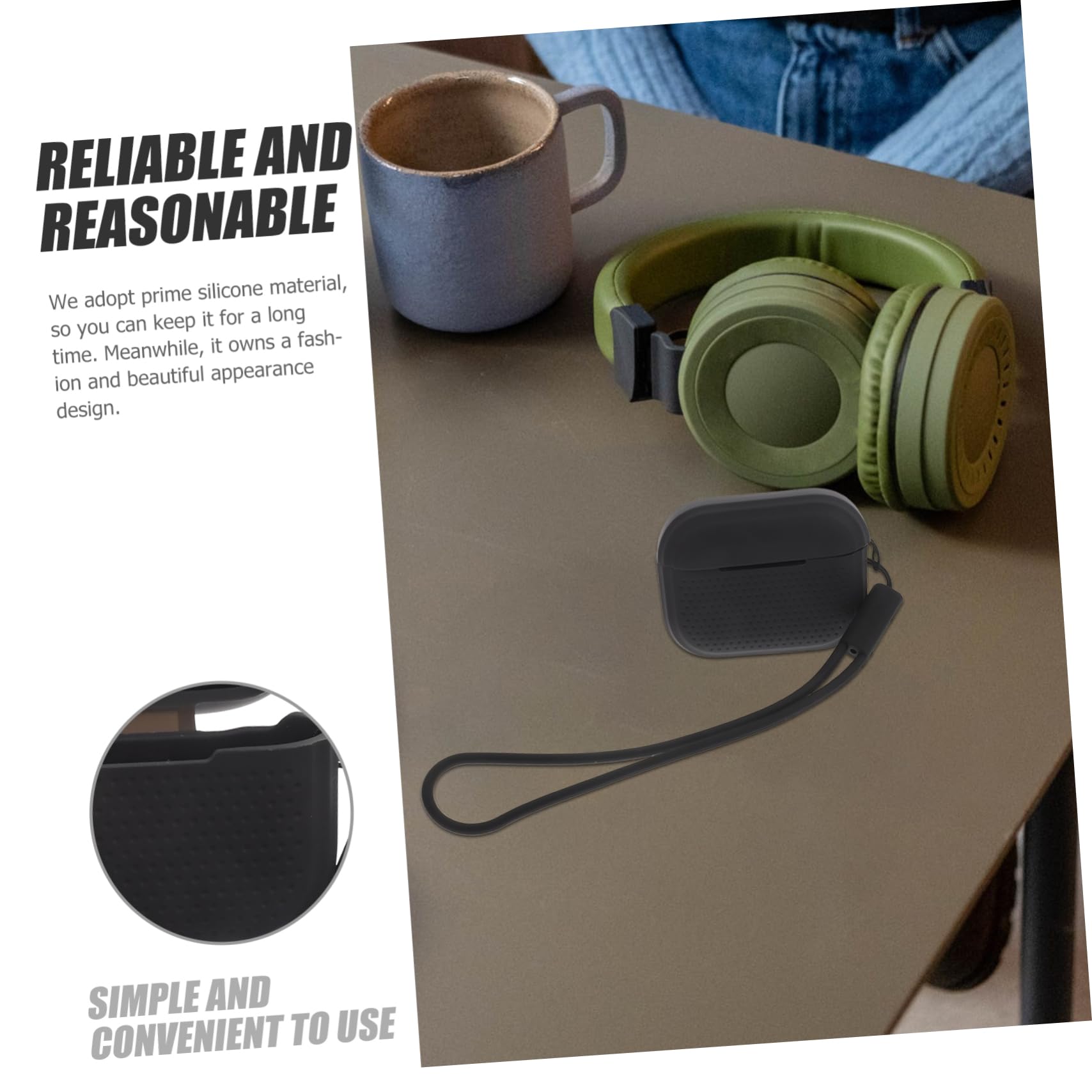 DOITOOL 4 Piezas Caso De Auriculares Cubierta De Auricular De Color Auriculares Inalámbricos Cubierta del Auricular Cubrir Gel De Sílice Delicado Estuche para Pro2